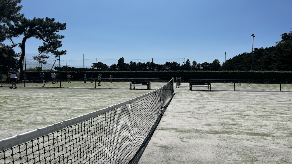 Image prise au sein du tennis club de Sainte-Marie-de-Ré, sur l'Île de Ré. Un des meilleurs club de tennis de l'Île de Ré.
